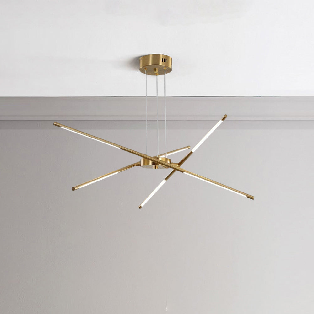 Edge Pendant Light, Black/Gold, 6/8/10/12 Heads - Lumpaz