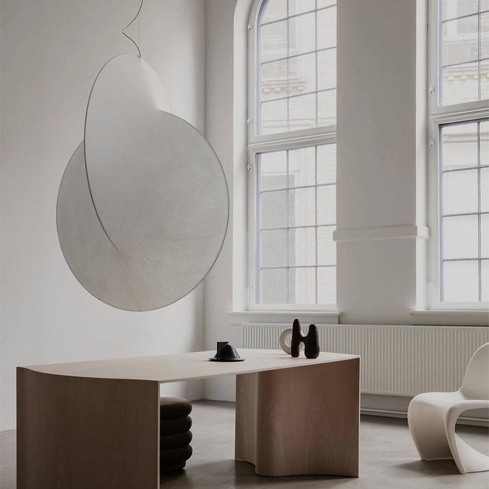 Renée Pendant Light, Fabric, 19.6" - Lumpaz