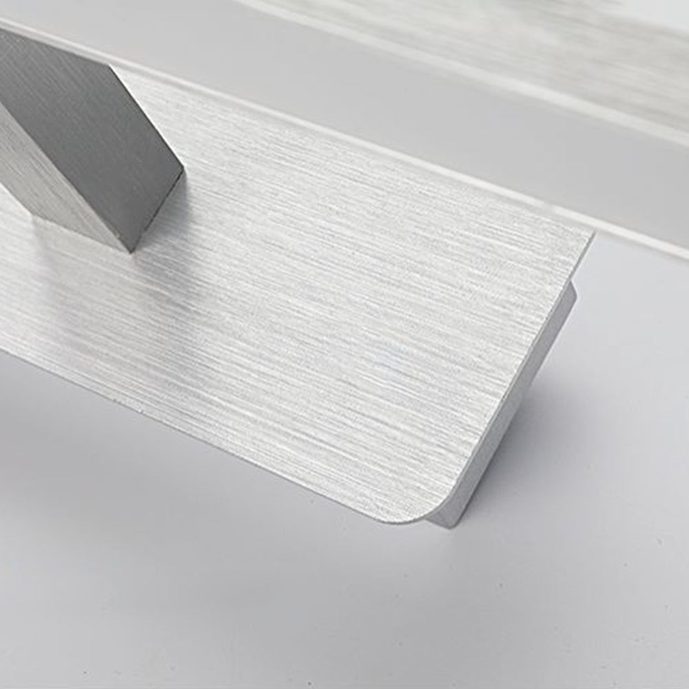 Leigh Nordic Linear Acrylic Mirror Front Wall Lamp, Silver - Lumpaz