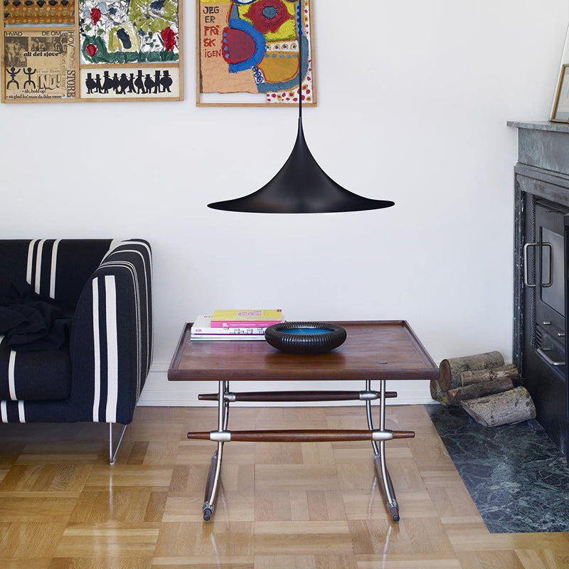 Cairns Mordern Pendant Light, Metal Black/White Dinning Room - Lumpaz
