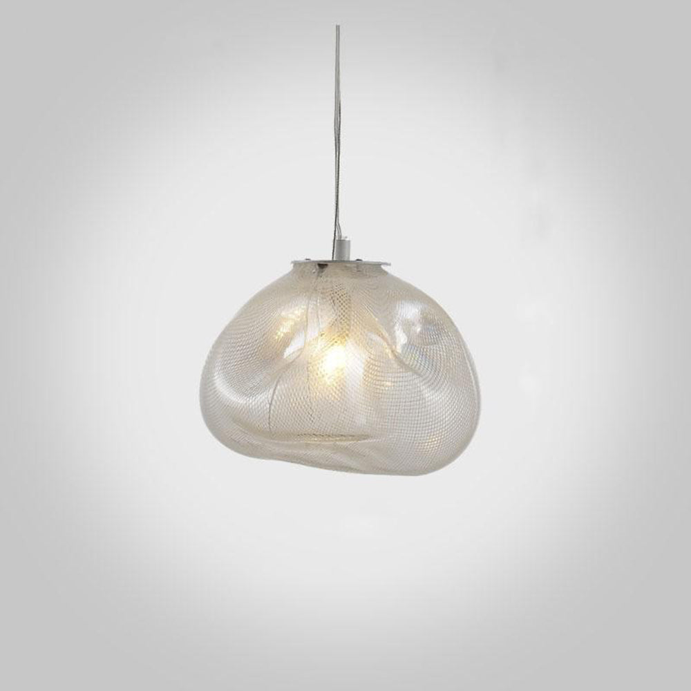 Byers Minimalist Spherical Metal/Glass Pendant Light, 3 Color - Lumpaz