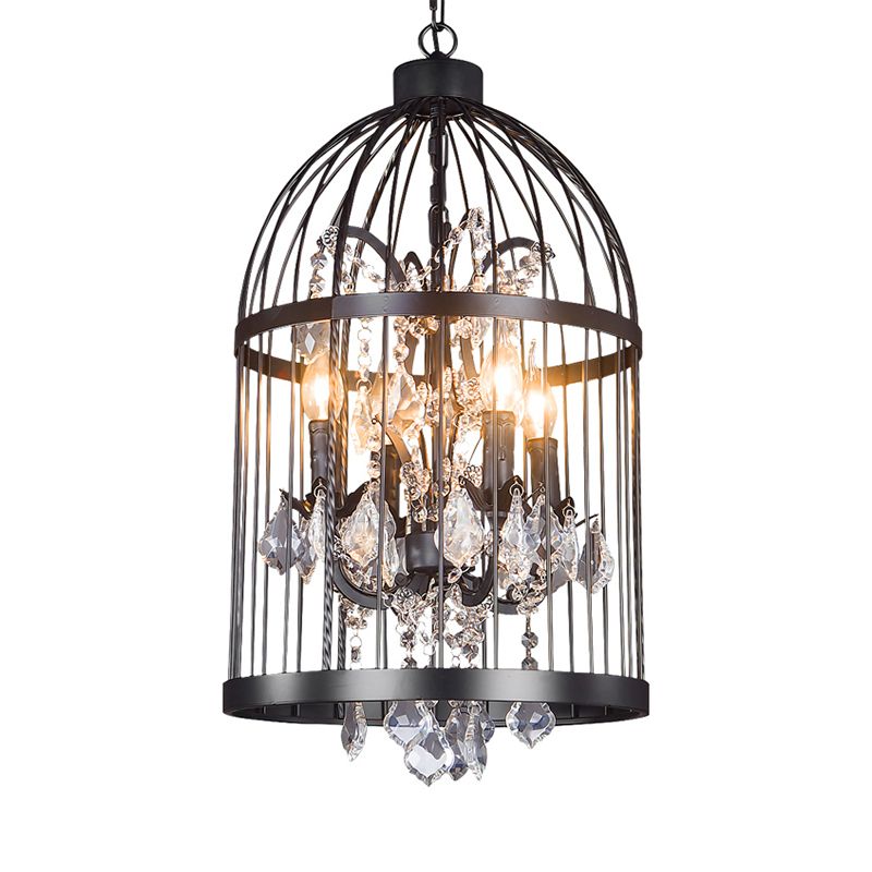 Cooley Designer Industrial Vintage Birdcage Pendant Light - Lumpaz