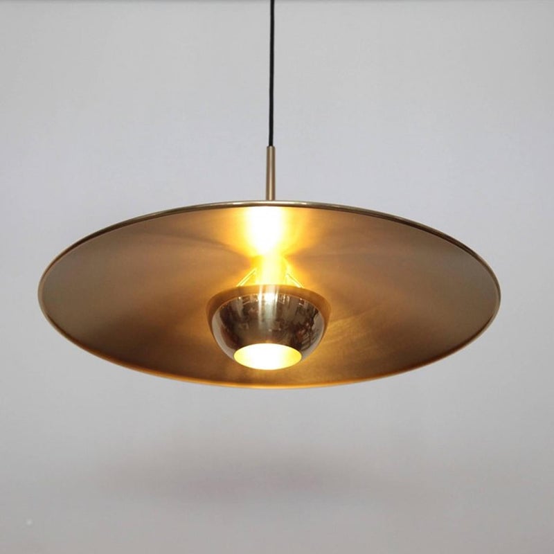 Cairns Minimalist Metal Pendant Light, Gold - Lumpaz