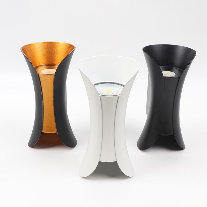 Orr Modern LED Outdoor Wall Light Gold/White Garden/Corridor - Lumpaz