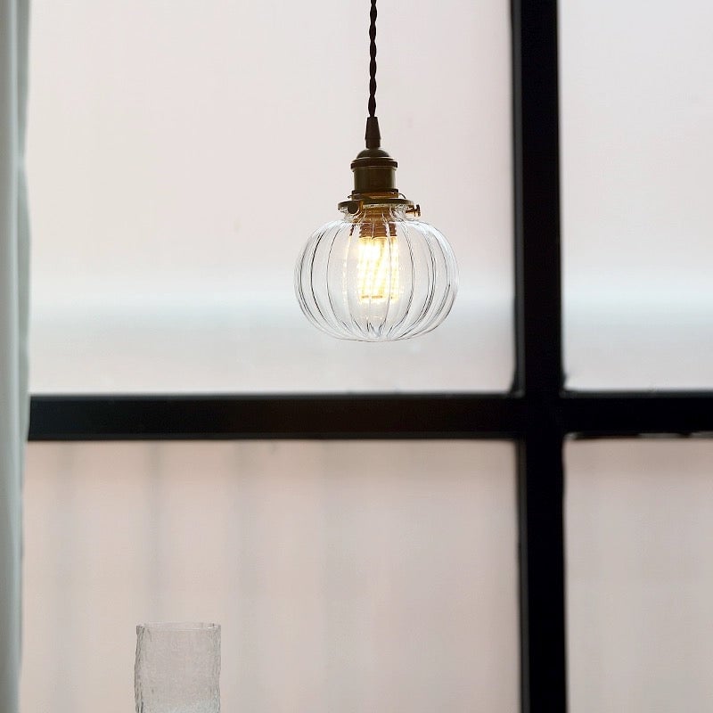 Hailie Retro Luxury Clear Glass Pendant Light - Lumpaz