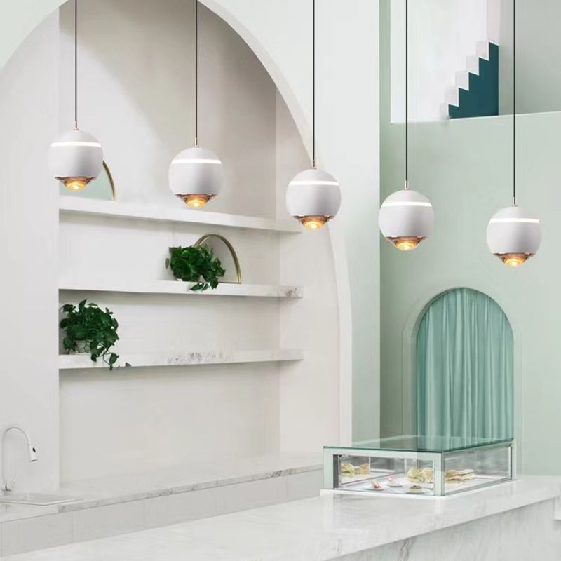 Valentina Modern Round LED Pendant Light, Kitchen Island - Lumpaz