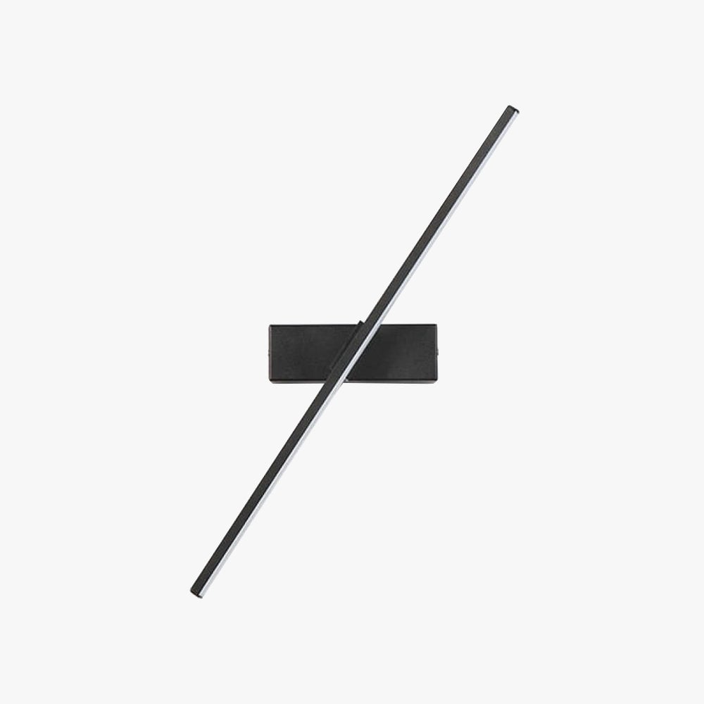 Edge Rotatable Wall Lamp For Bedroom, Black/White - Lumpaz