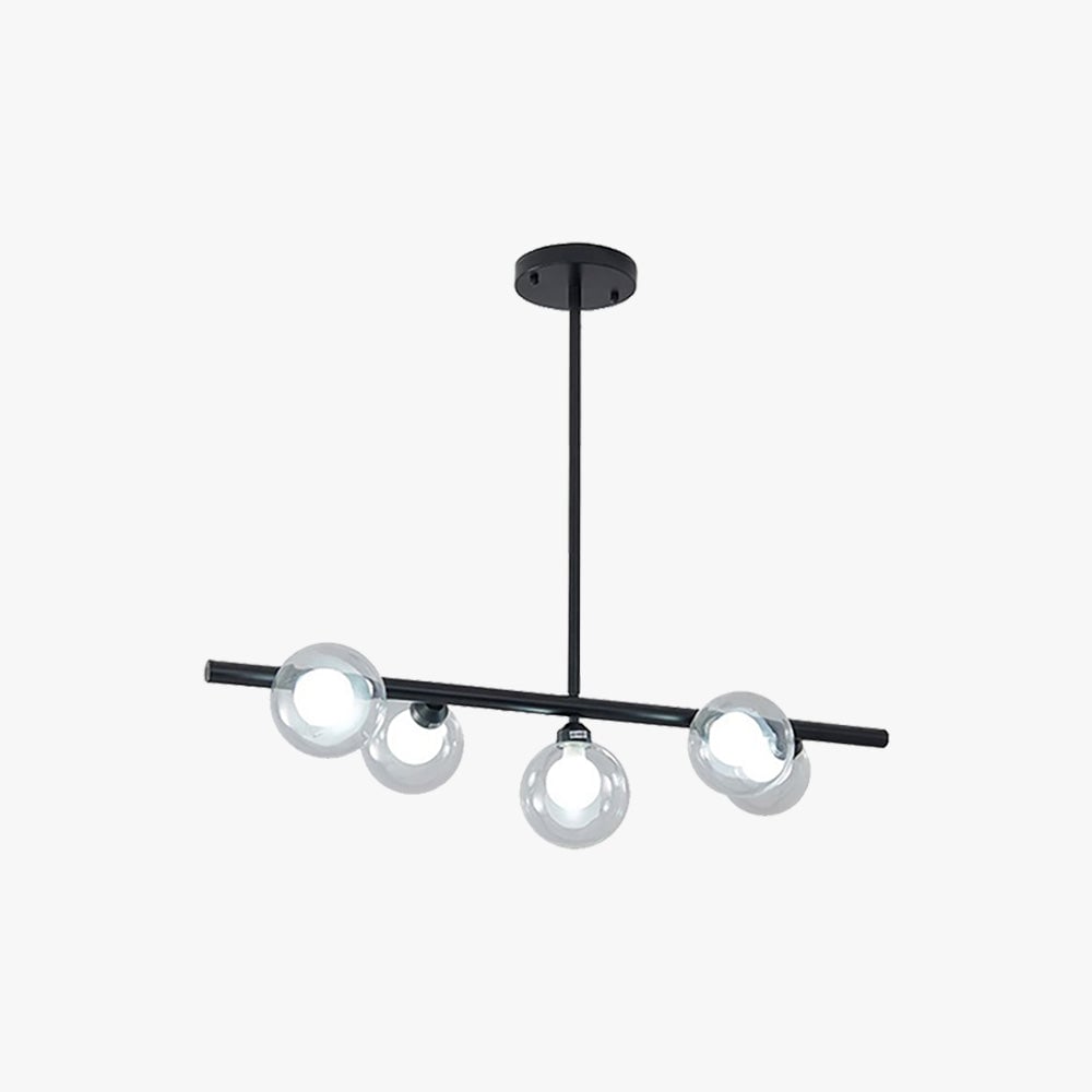Valentina Nordic Linear Pendant Light Black Gold Kitchen Islands - Lumpaz