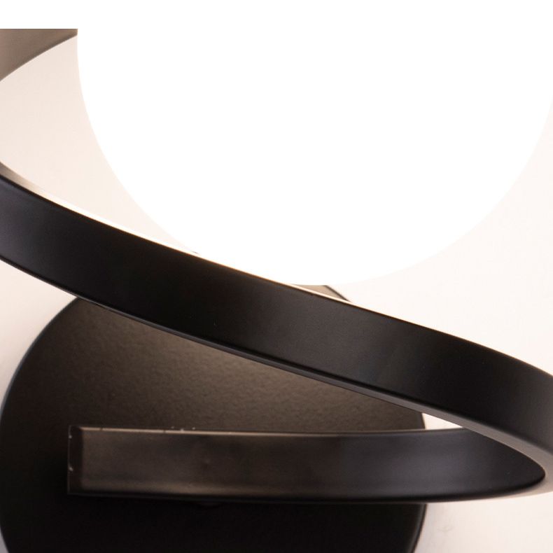 Nordic Globe Glass Vanity Wall Lamp, Gold/Black, Bedroom - Lumpaz