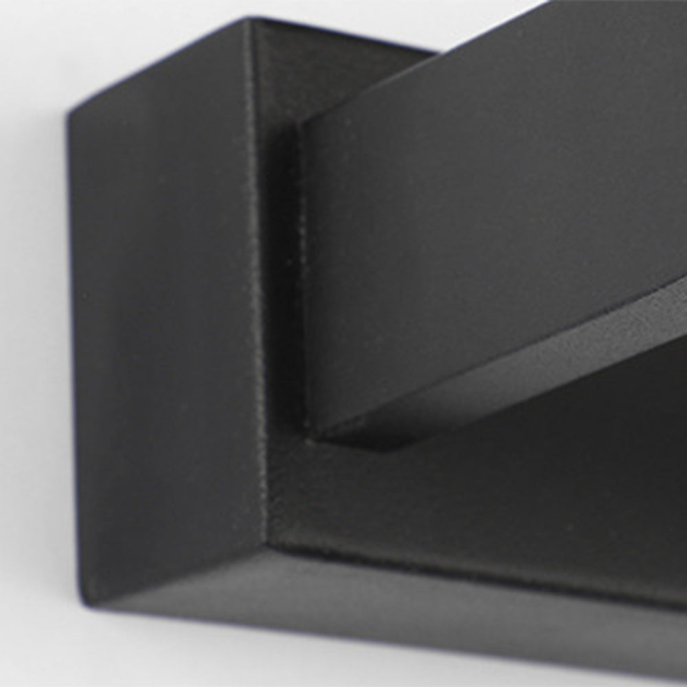 Leigh Minimalist Linear Cylindrical Metal/Acrylic Wall Lamp, Black, Bathroom - Lumpaz