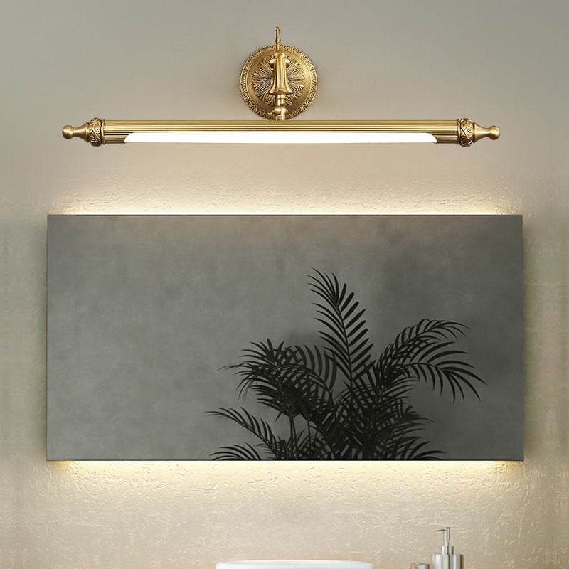 Félicie Vintage Linear Resin&Glass Wall Lamps, Gold - Lumpaz