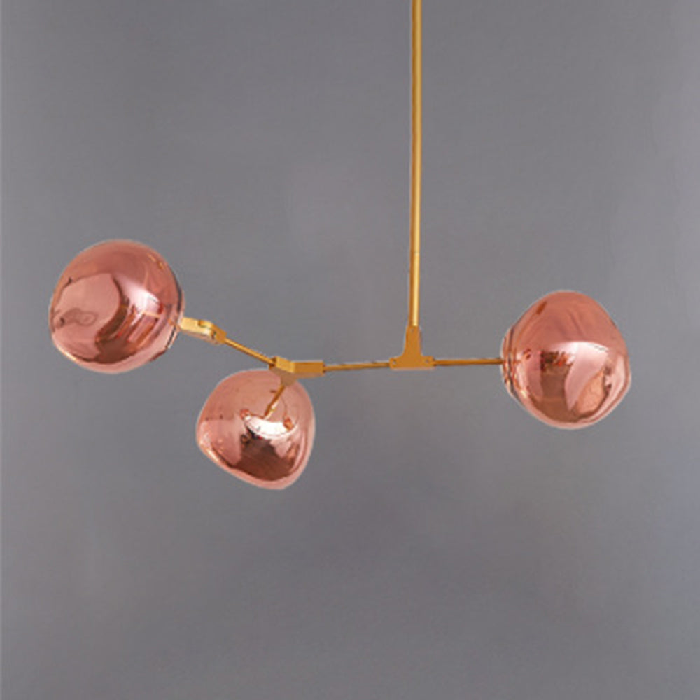 Mirza Modern Globe Lava 3 Pendant Light Fixture 3/6/8 Head - Lumpaz