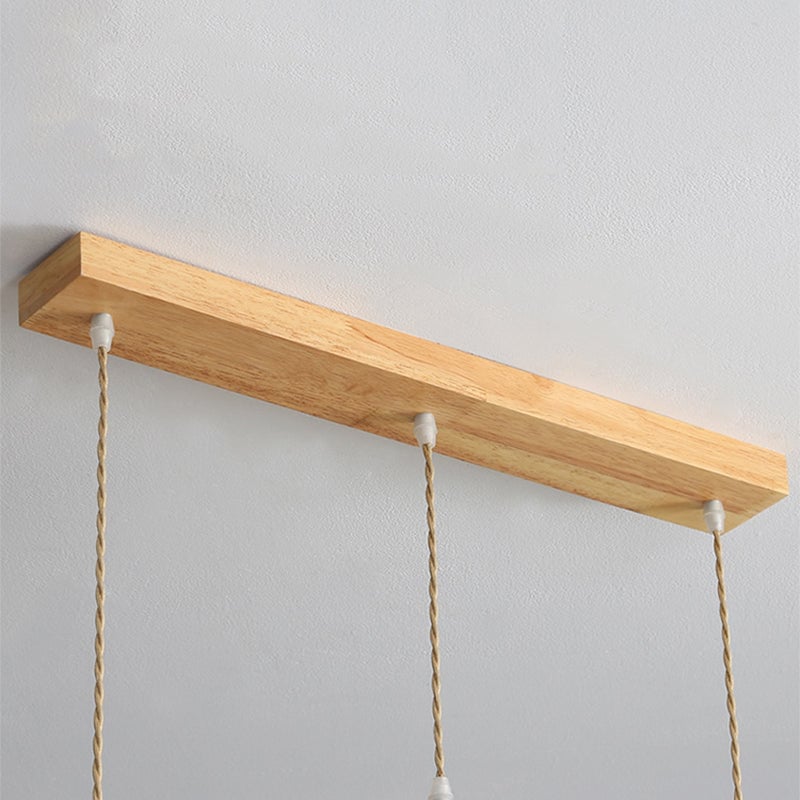 Ozawa Pendant Light Umbrella Shape Art, Wood, White, Bedroom - Lumpaz