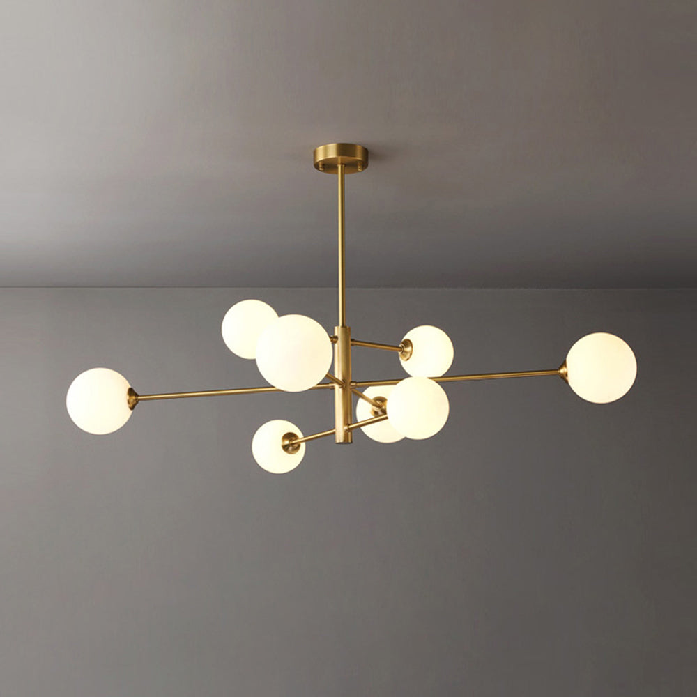 Valentina Modern Glass Shade Pendant Light, Copper/Black - Lumpaz
