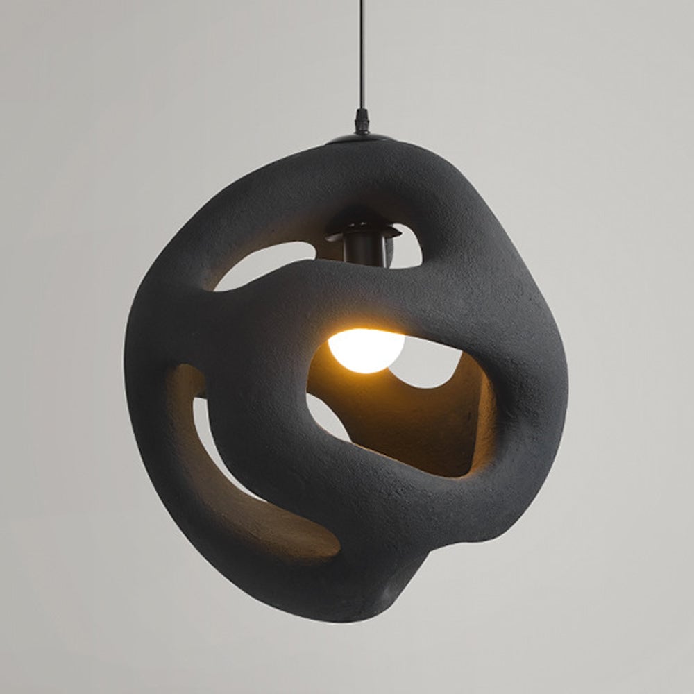 Byers Modern Metal/Resin White/Black Pendant Light - Lumpaz