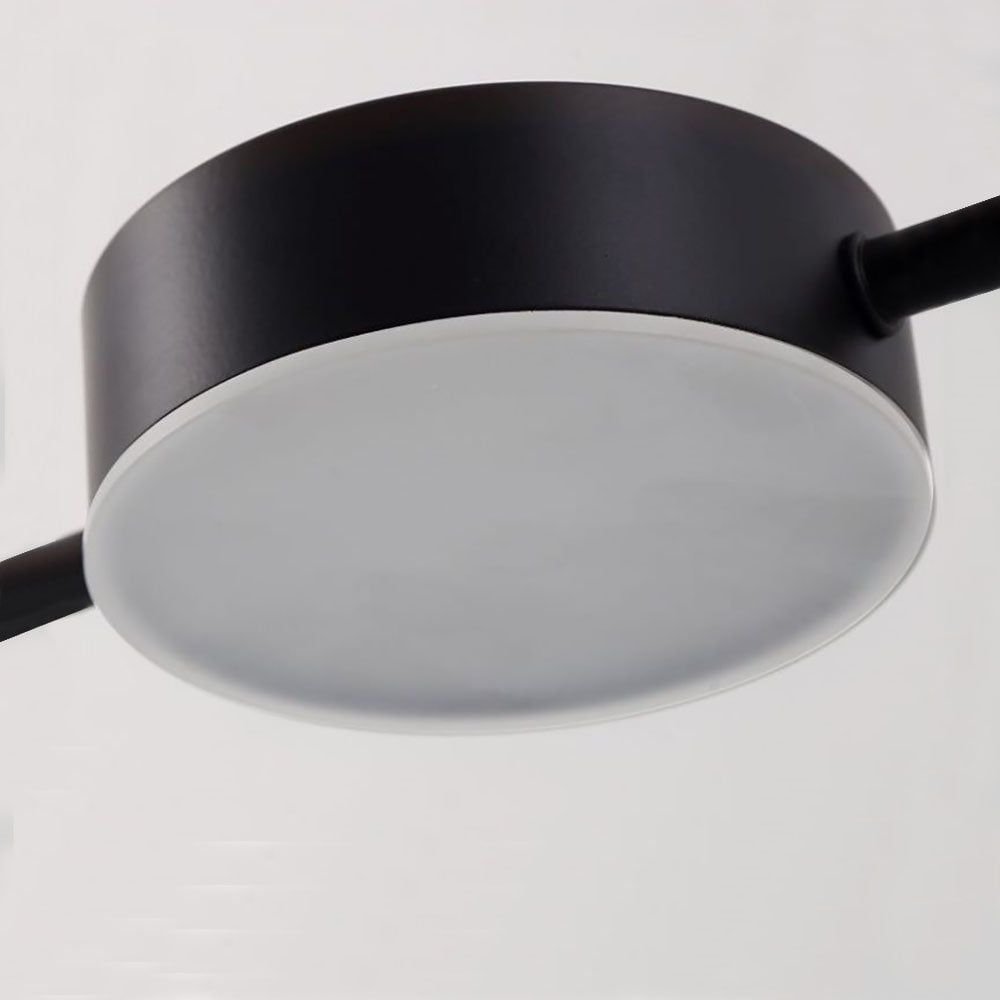 Weiss Minimalist Multi Metal Pendant Light, Black/Gold - Lumpaz