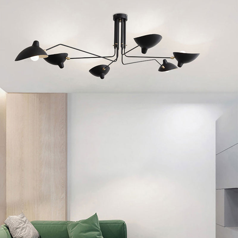 Schmitt Pendant Light Industry, Metal, Black, Study Room - Lumpaz