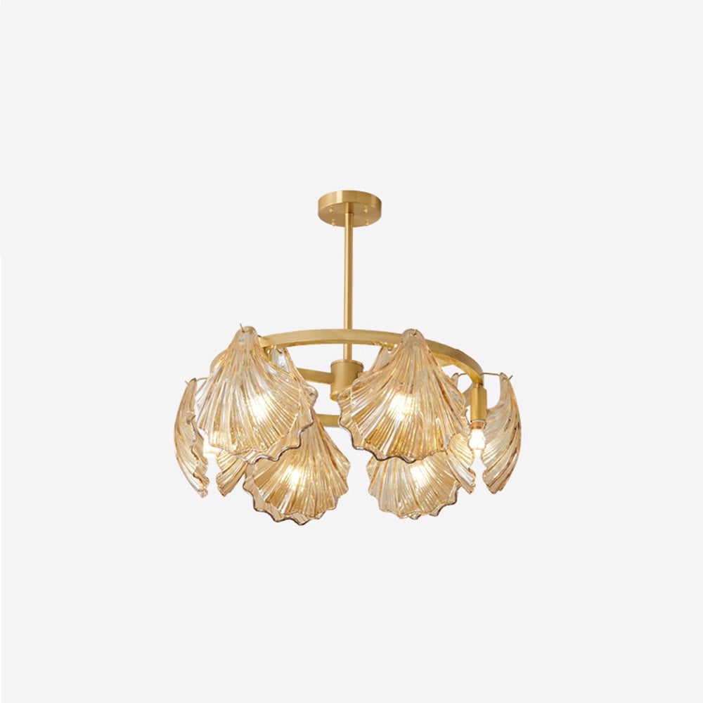 Kirsten Modern Annular Metal And Glass Pendant Light, Black/Gold - Lumpaz