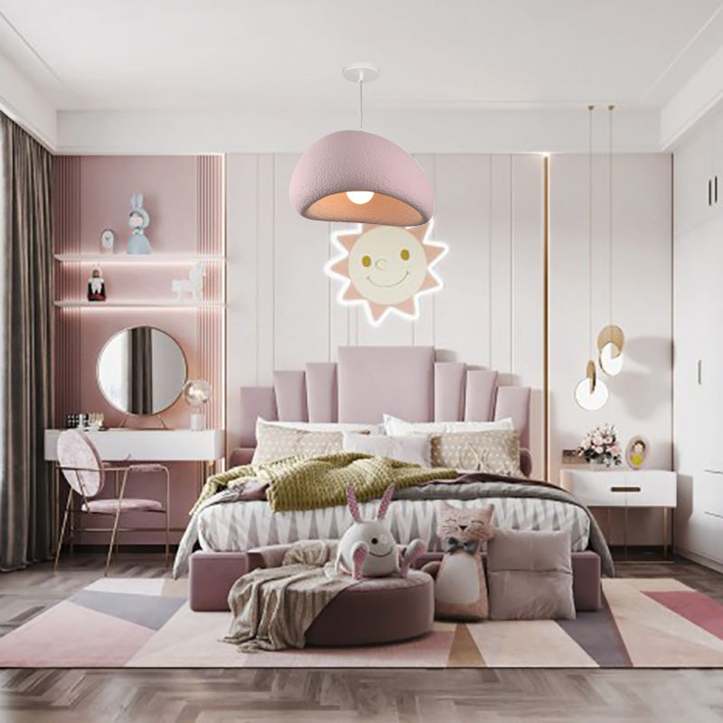 Byers Wabi-Sabi Spherical Cloud Pendant Light, Gray/White/Pink/Blue - Lumpaz