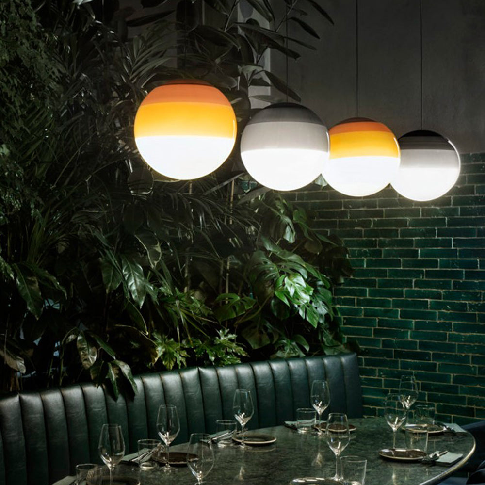 Hailie Contemporary Colorful Glass Bubble Pendant Light - Lumpaz