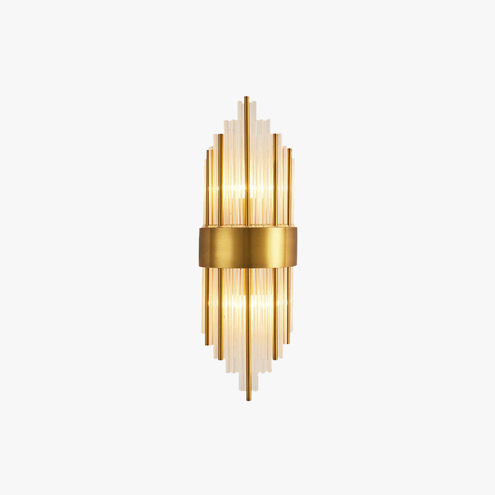 Kristy Luxury Gold Crystal Bedroom Bedside Wall Lamp - Lumpaz