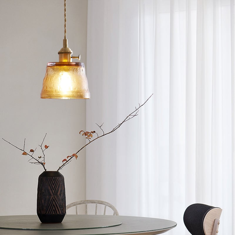 Hailie Modern Nordic Kitchen Island Glass Pendant Light, Brown/Green/Clear/Blue - Lumpaz
