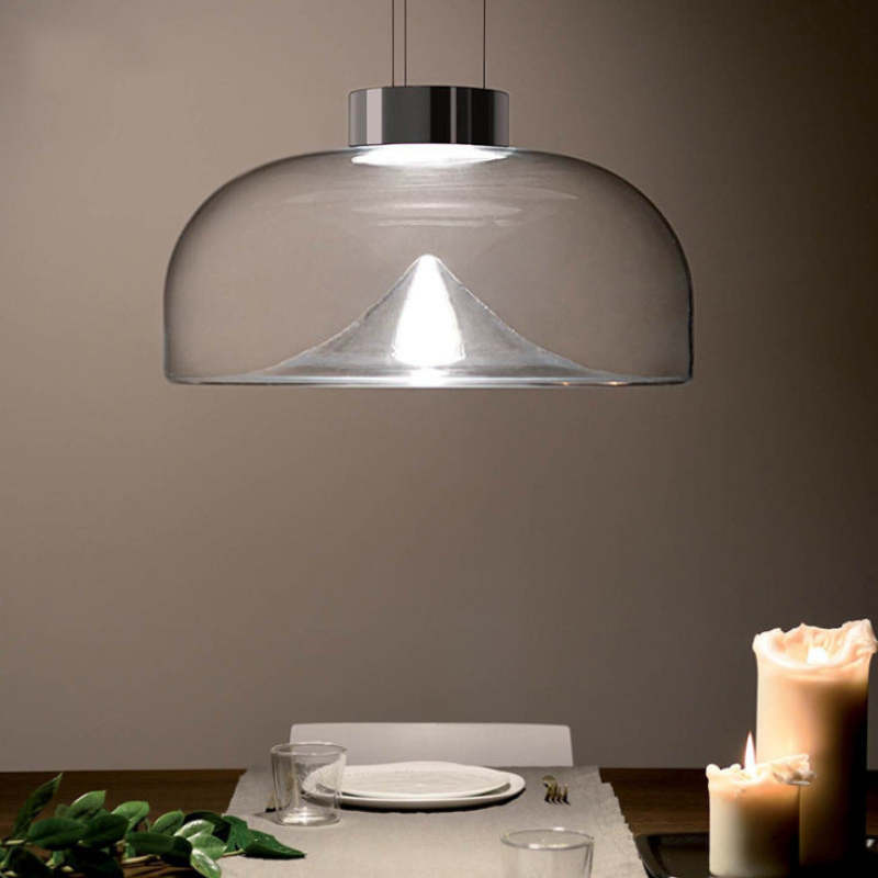 Herbert Modern Mountain Glass Pendant Light - Lumpaz