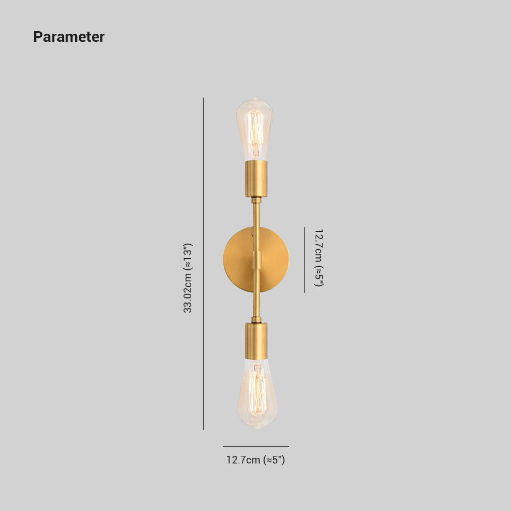 Alessio Modern Minimalist Wall Lamp, Metal, Black/Silver/Gold, Bathroom - Lumpaz
