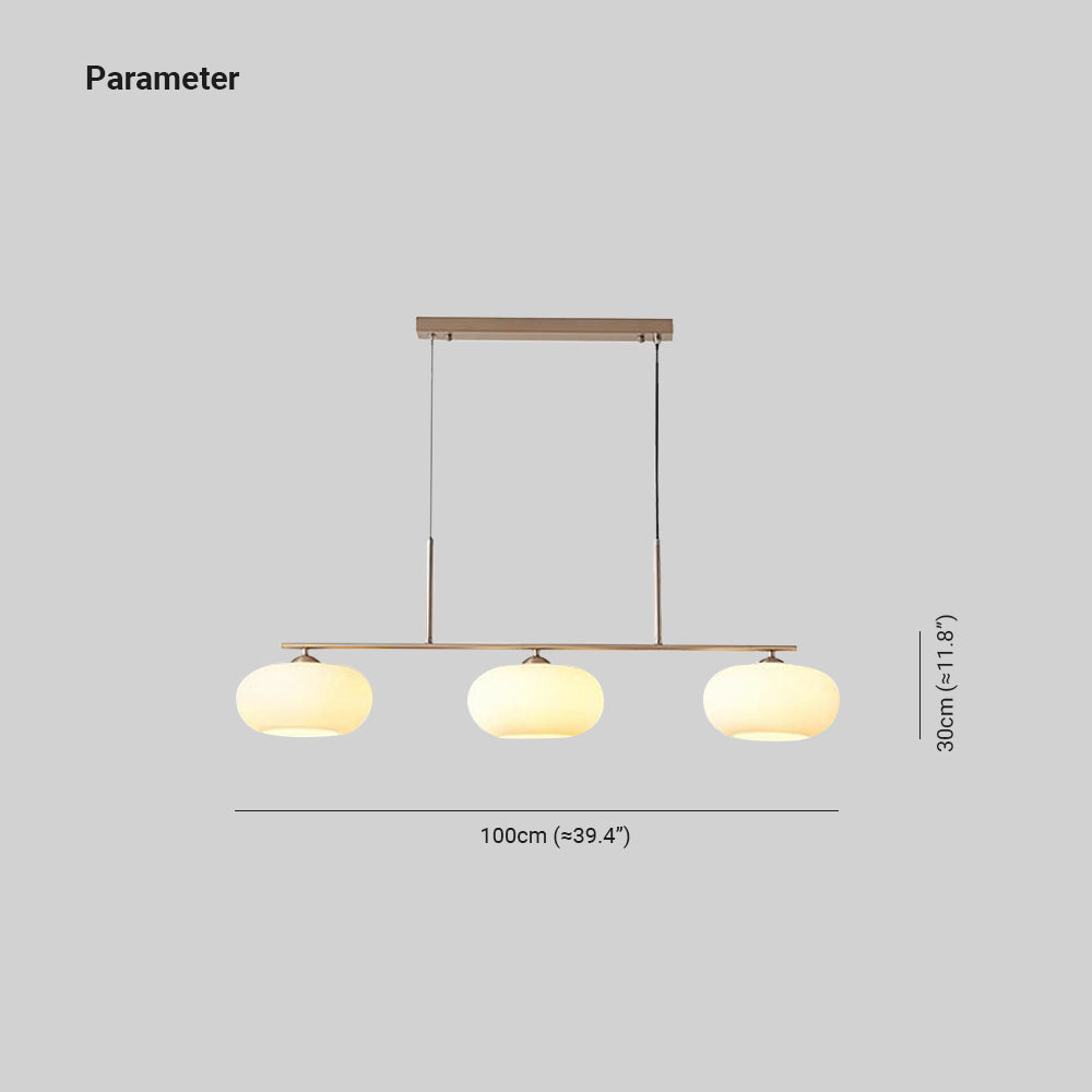 Hailie Cream Cluster Pendant Light, 3 Heads - Lumpaz