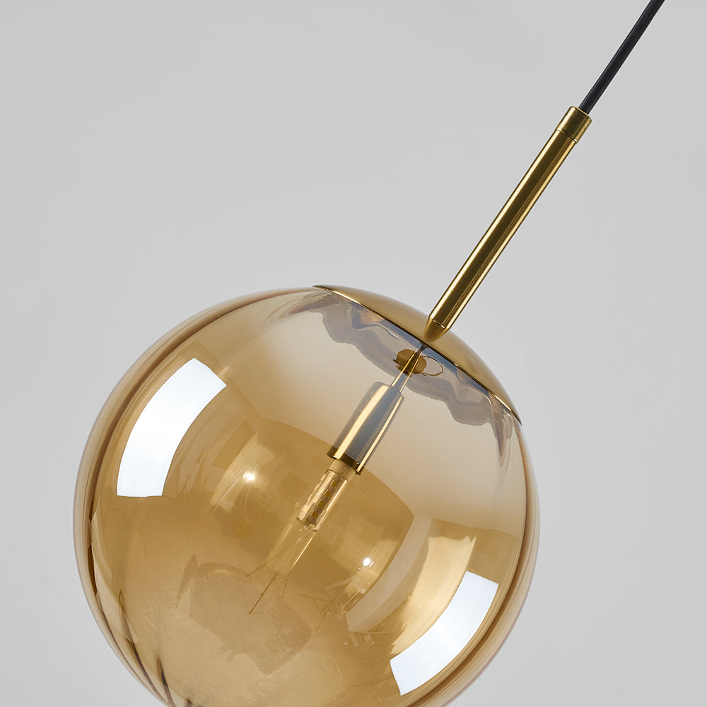Hailie Modern Pendant Light Clear Bubble Gradient, Glass - Lumpaz