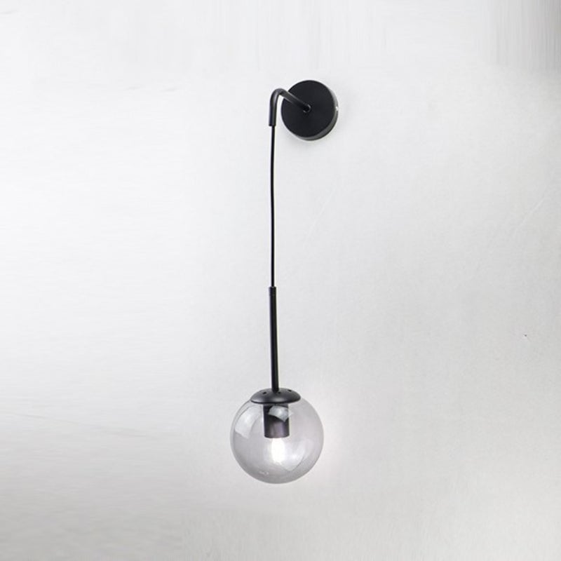 Valentina Modern LED Wall Reading Lamp Single Head, Black/Gold - Lumpaz