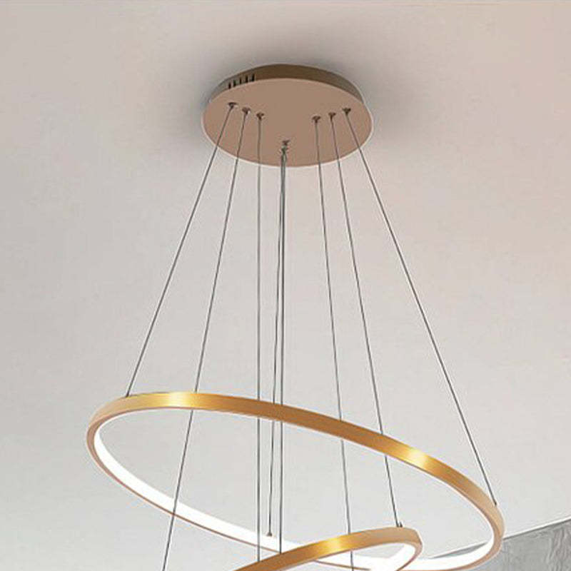Arisha Pendant Light, Inner Ring Illuminated,  White/Black/Gold - Lumpaz