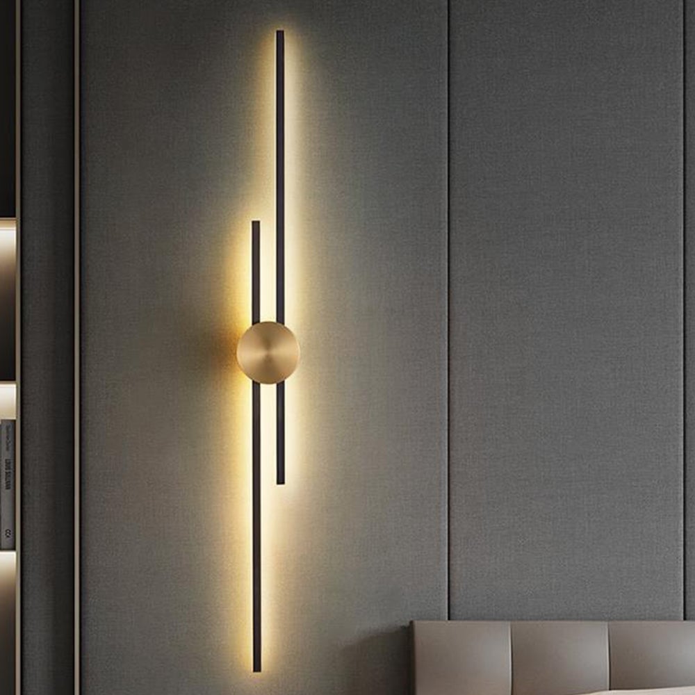 Alana Modern Linear 2 Color Metal Wall Lamp - Lumpaz