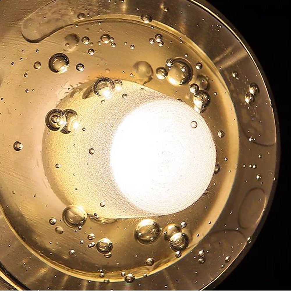 Valentina Waterproof Semi-circular Glass Outdoor Wall Lamp, Transparent - Lumpaz