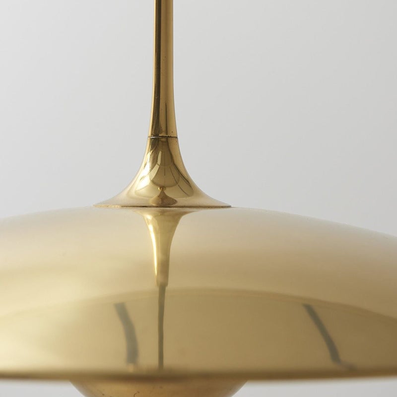 Cairns Minimalist Metal Pendant Light, Gold - Lumpaz
