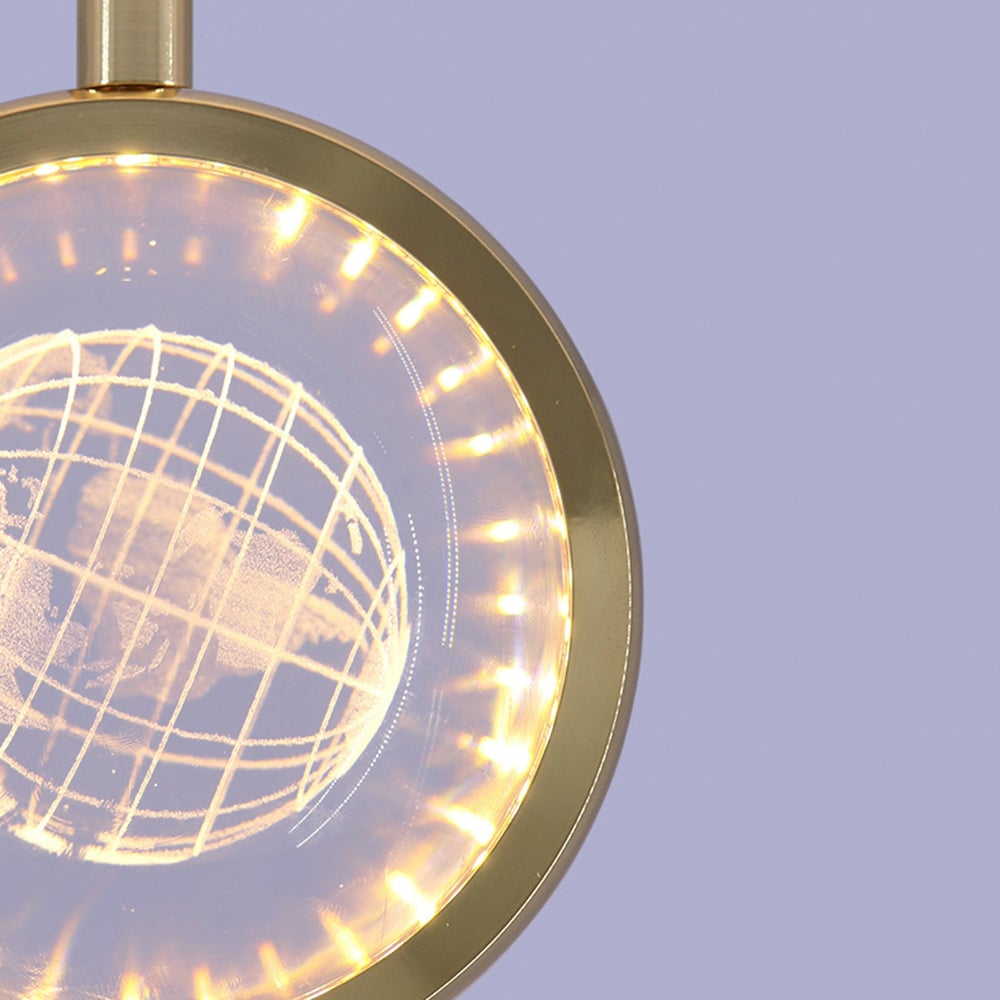 Kady Modern LED Pendant Light Crystal/Metal Living Room/Bedroom - Lumpaz