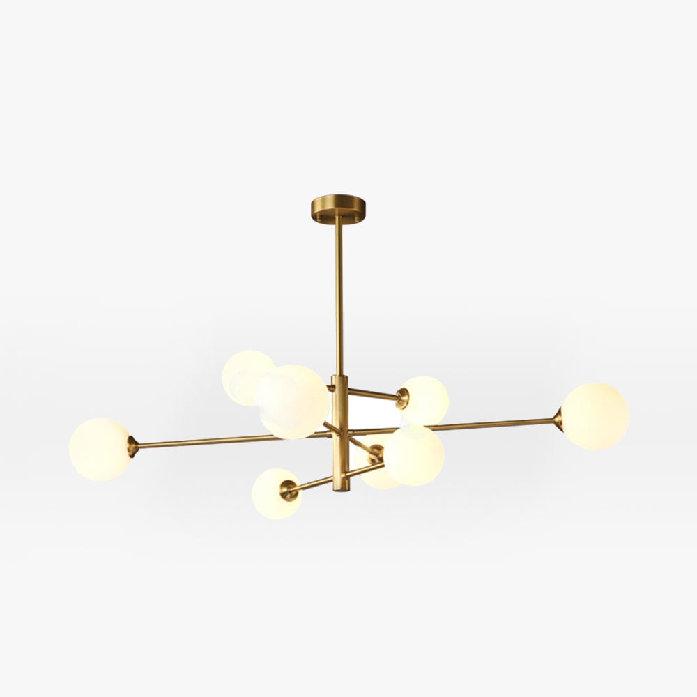 Valentina Modern Glass Shade Pendant Light, Copper/Black - Lumpaz