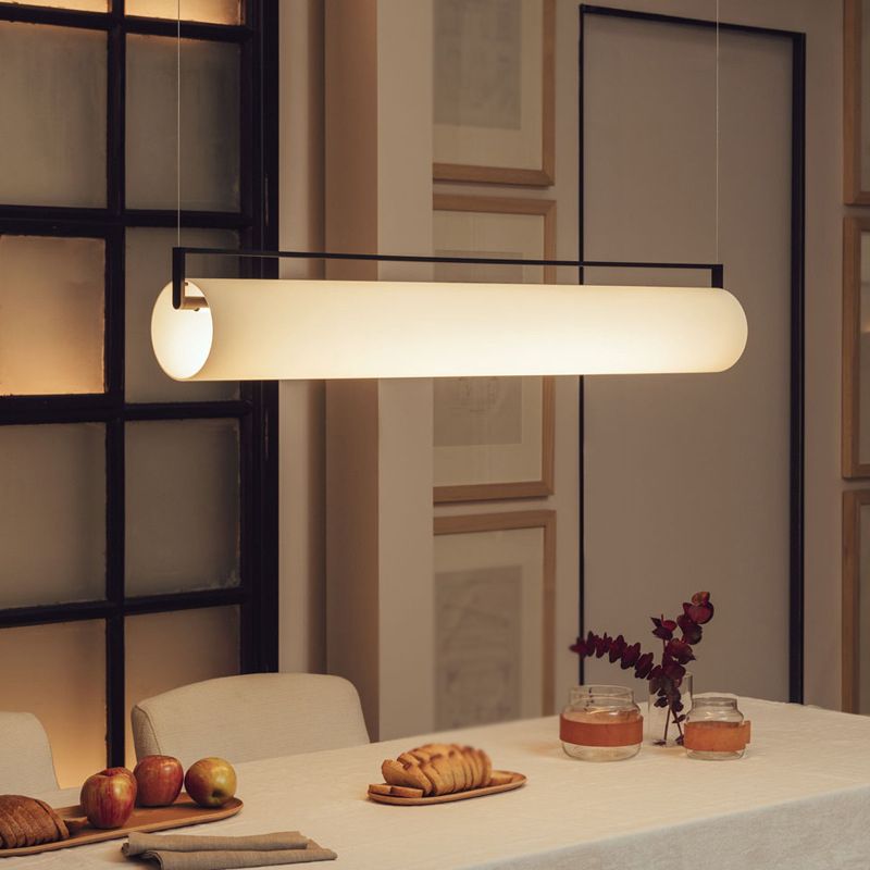 Edge Desinger Cylindrical Shape Linear Pendant Light, 36.6"/48" - Lumpaz