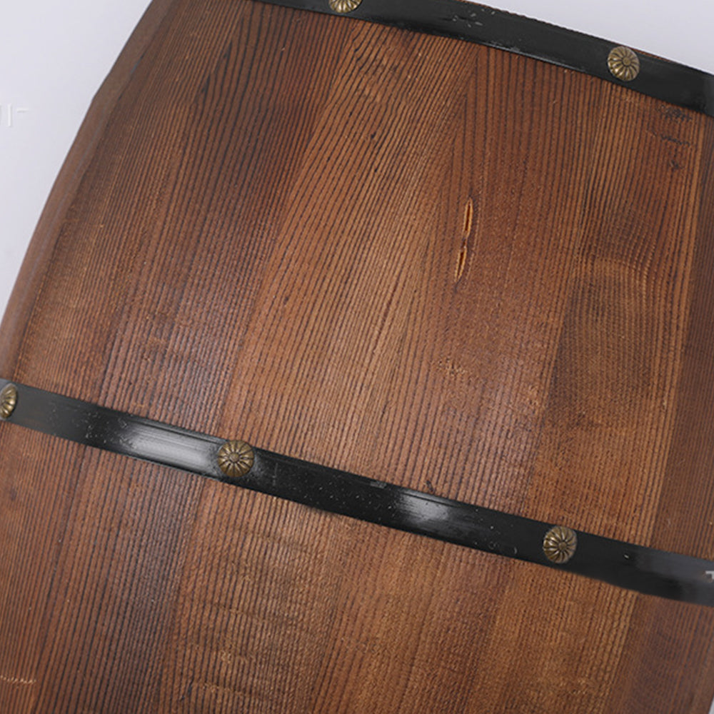 Alessio Wall Lamp Retro Creative Barrel Wooden, Dining Room - Lumpaz