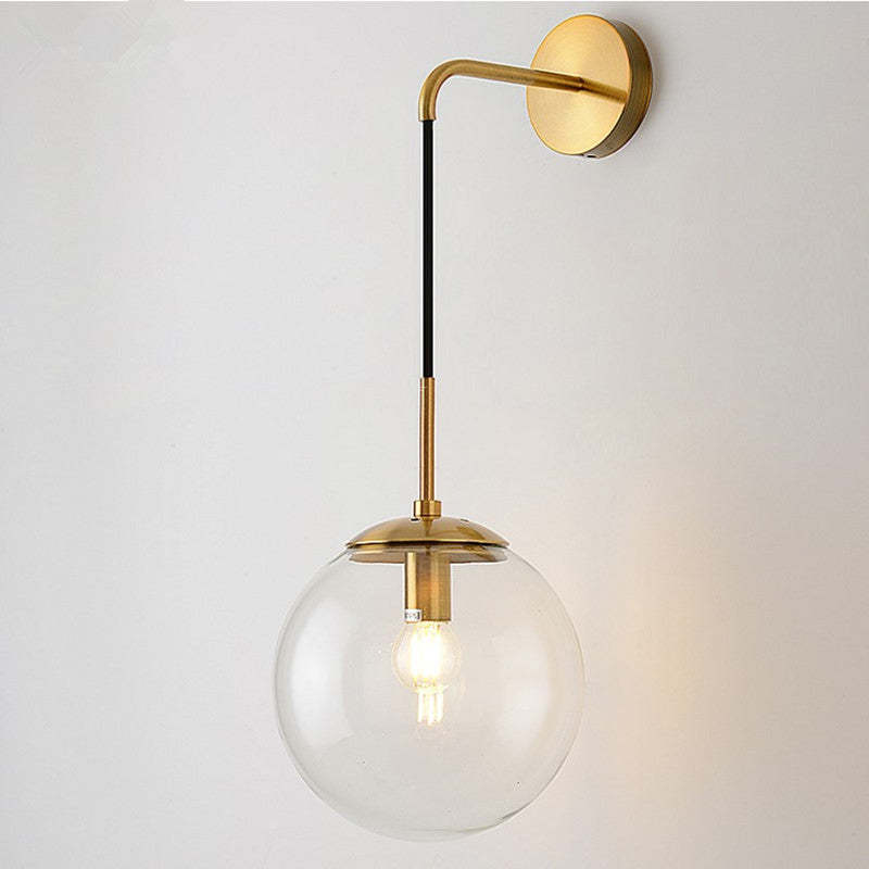 Valentina Modern LED Wall Reading Lamp Single Head, Black/Gold - Lumpaz
