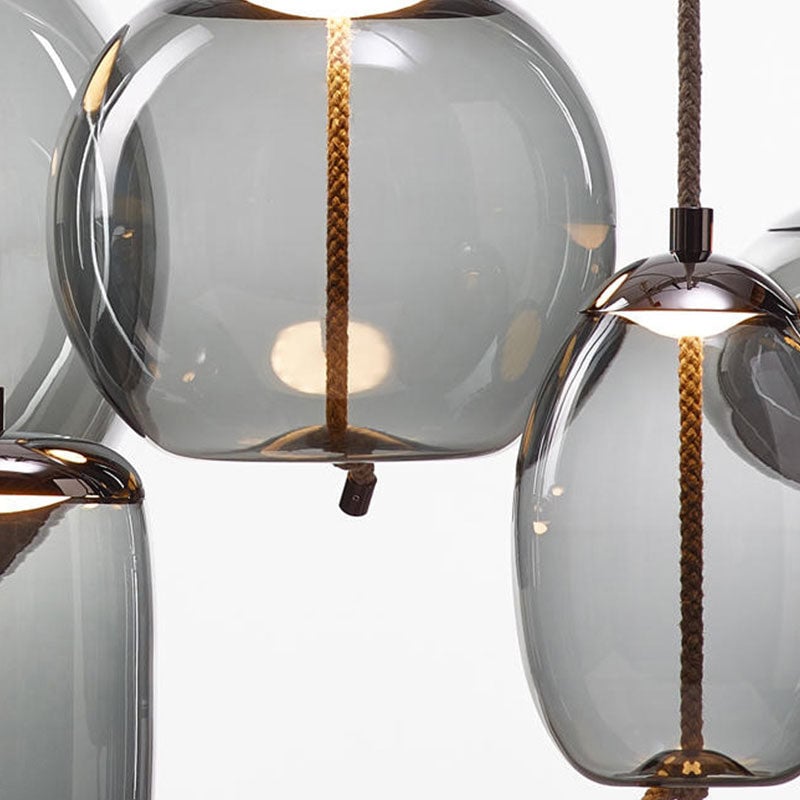 Valentina Nordic LED Pendant Light, Decorative Glass - Lumpaz
