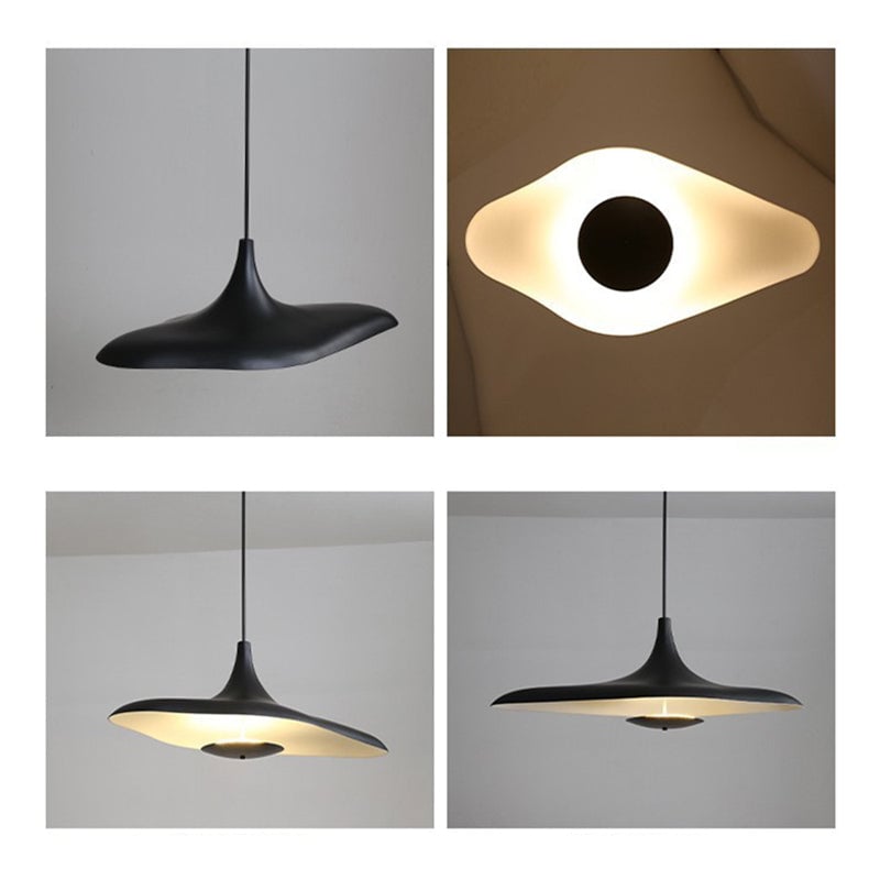 Carins Modern Minimalist ResinCreative Pendant Light, Black/White - Lumpaz