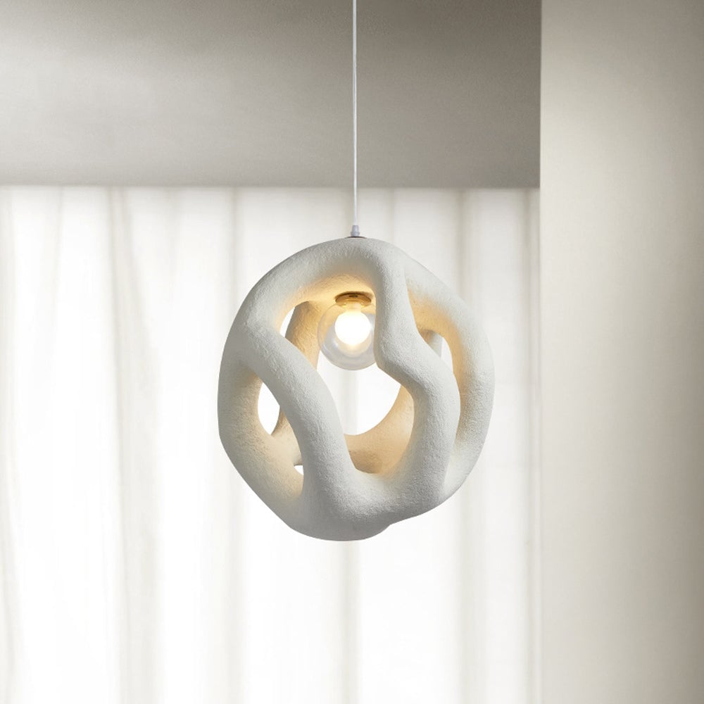 Byers Modern Metal/Resin White/Black Pendant Light - Lumpaz