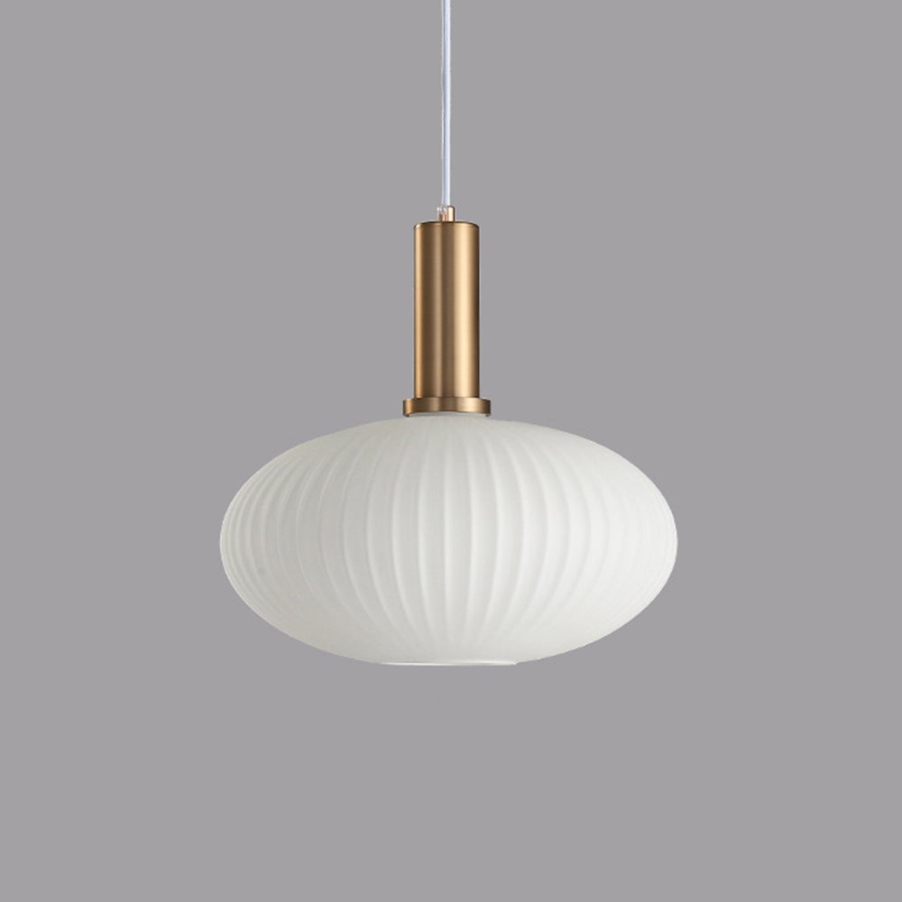 Hailie Morden Bubble Glass Pendant Light, White, Bedroom - Lumpaz