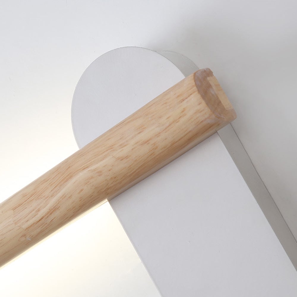 Ozawa Modern Linear Wood Wall Lamp In Living Room, Natural Light - Lumpaz
