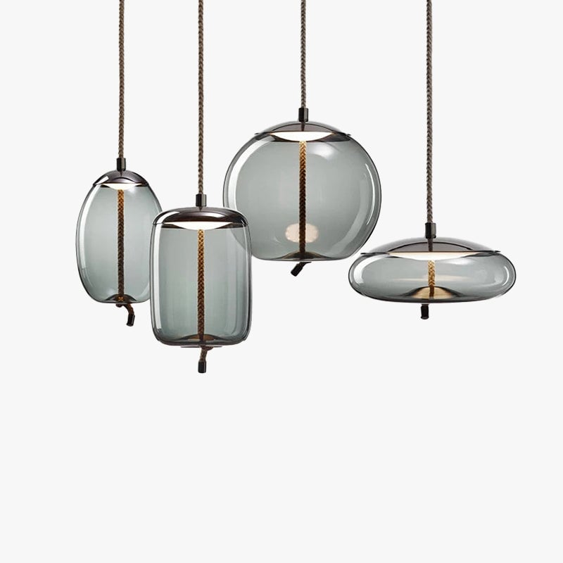 Valentina Nordic LED Pendant Light, Decorative Glass - Lumpaz