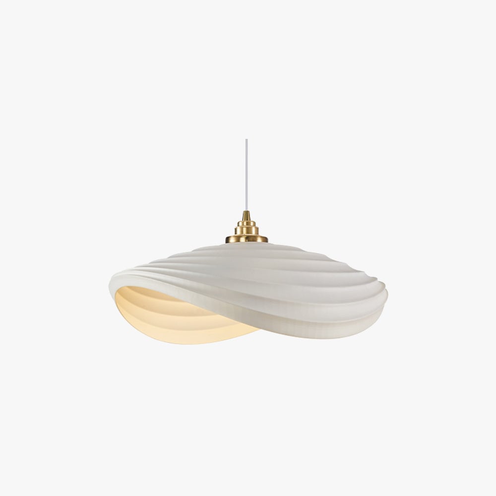 Renée Wabi-Sabi Minimalisme Ripple Pendant Light, Resin&Metal - Lumpaz