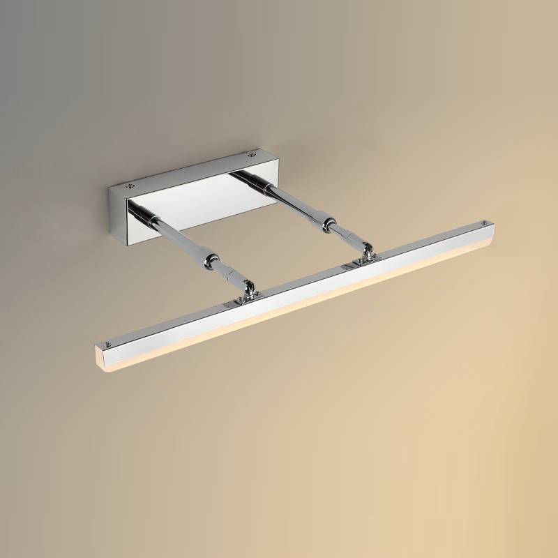 Edge Modern Linear Metal&Acrylic Wall Lamp, Black/White/Chrome - Lumpaz