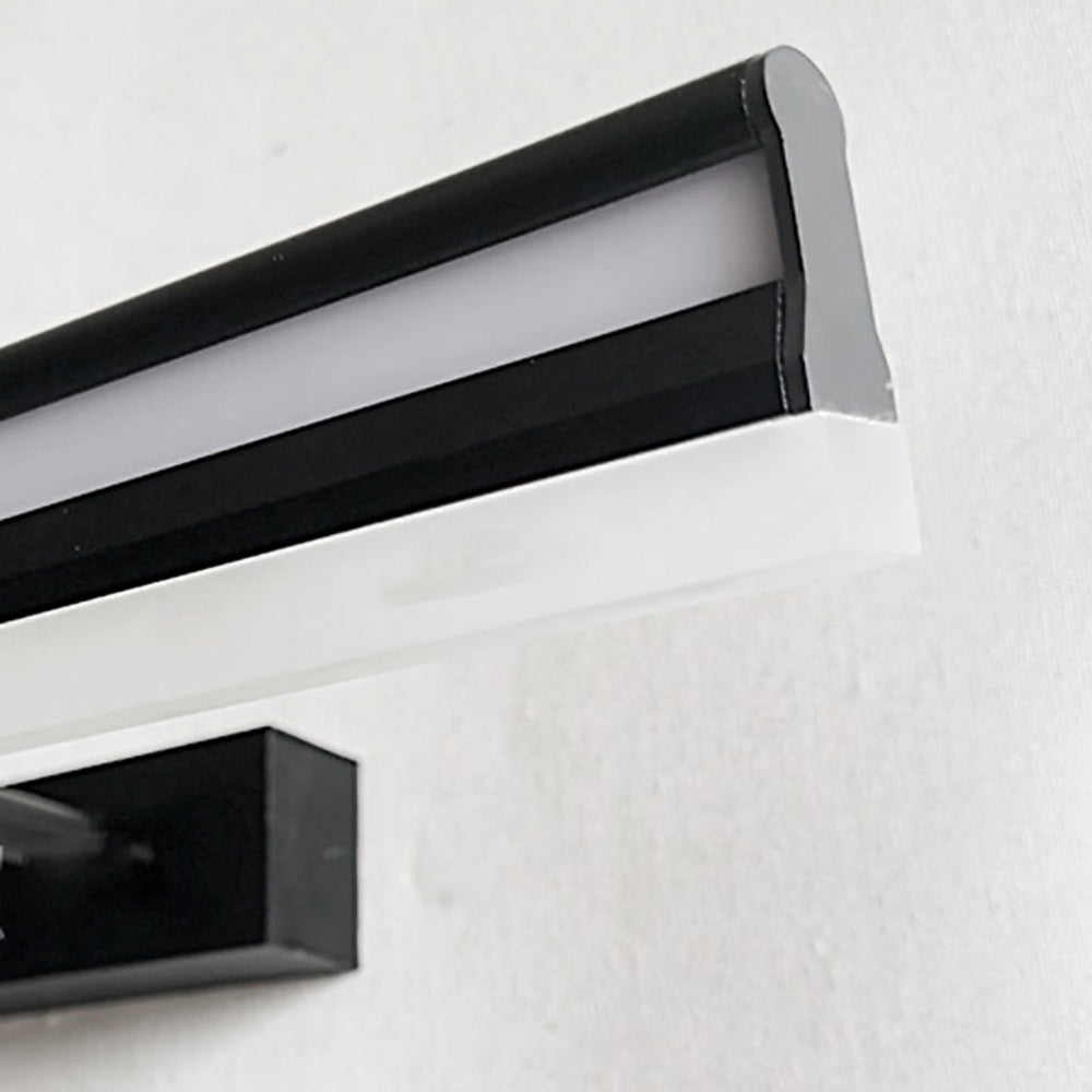 Edge Industrial Linear Metal/Acrylic Wall Lamp, Black - Lumpaz