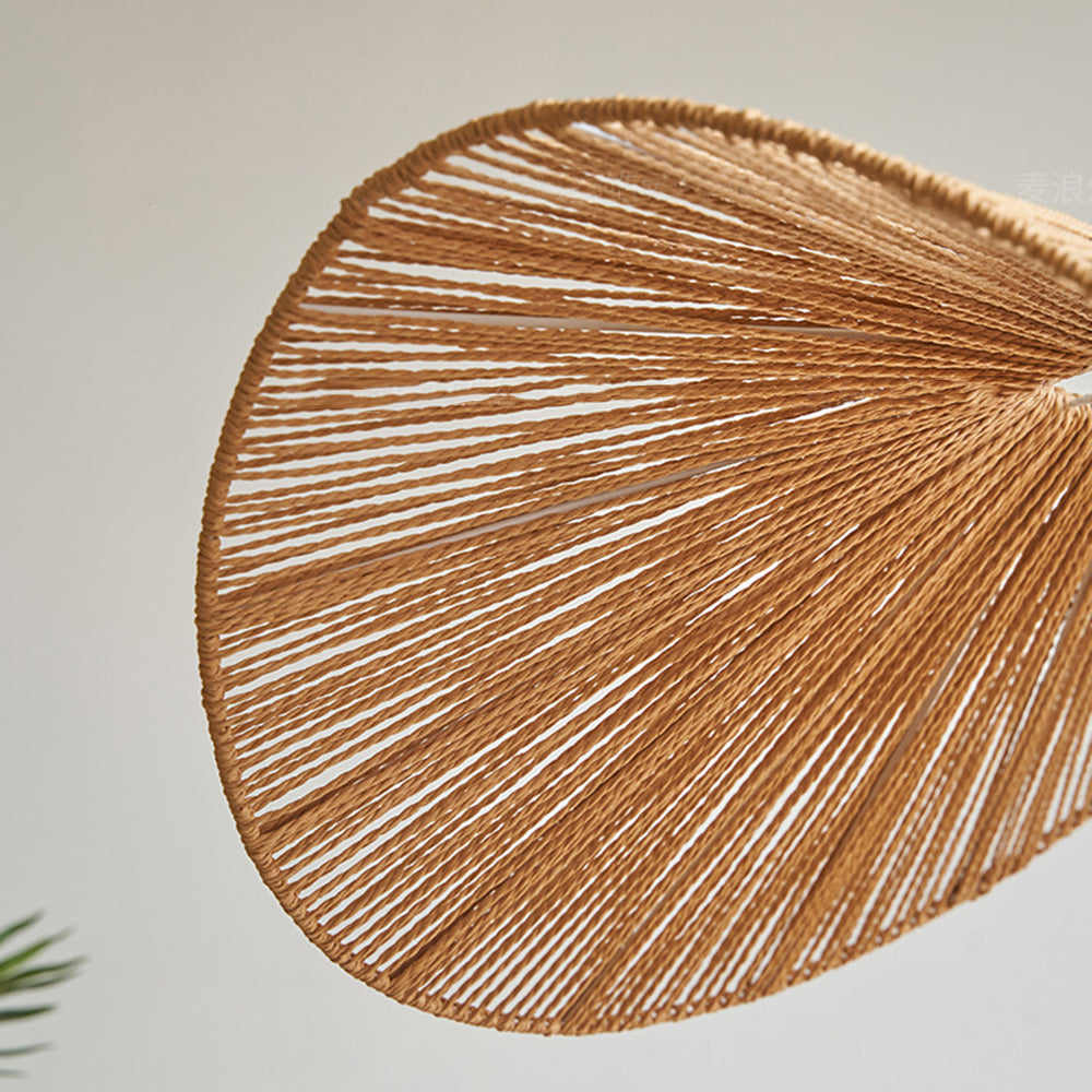 Muto Rustic Twine Pendant Light, Beige/Brown - Lumpaz